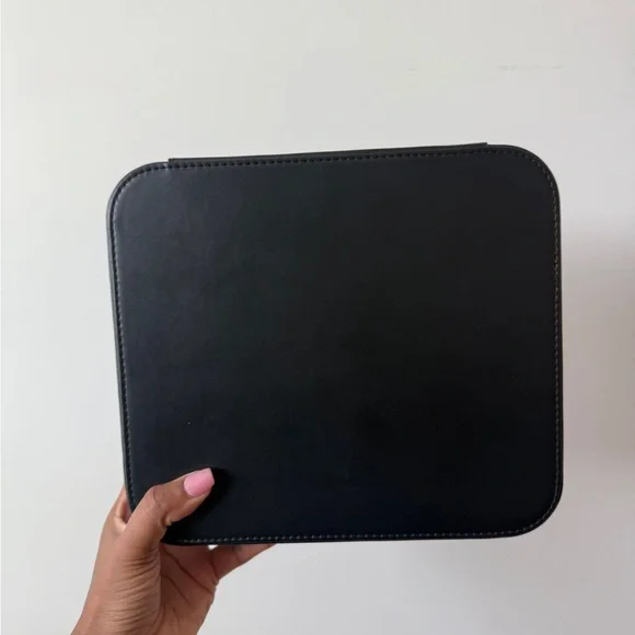 CHANEL Black Embossed Beauty Pouch - Picture 3 of 6